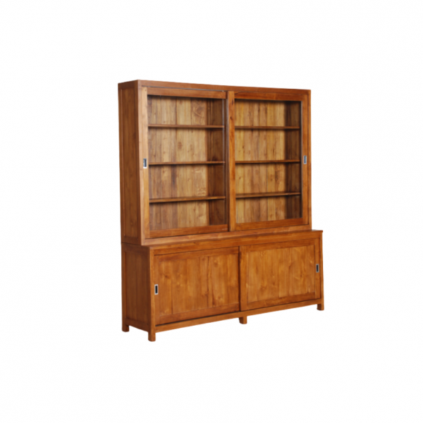 Magdalena Teak Hutch and Buffet Cabinet