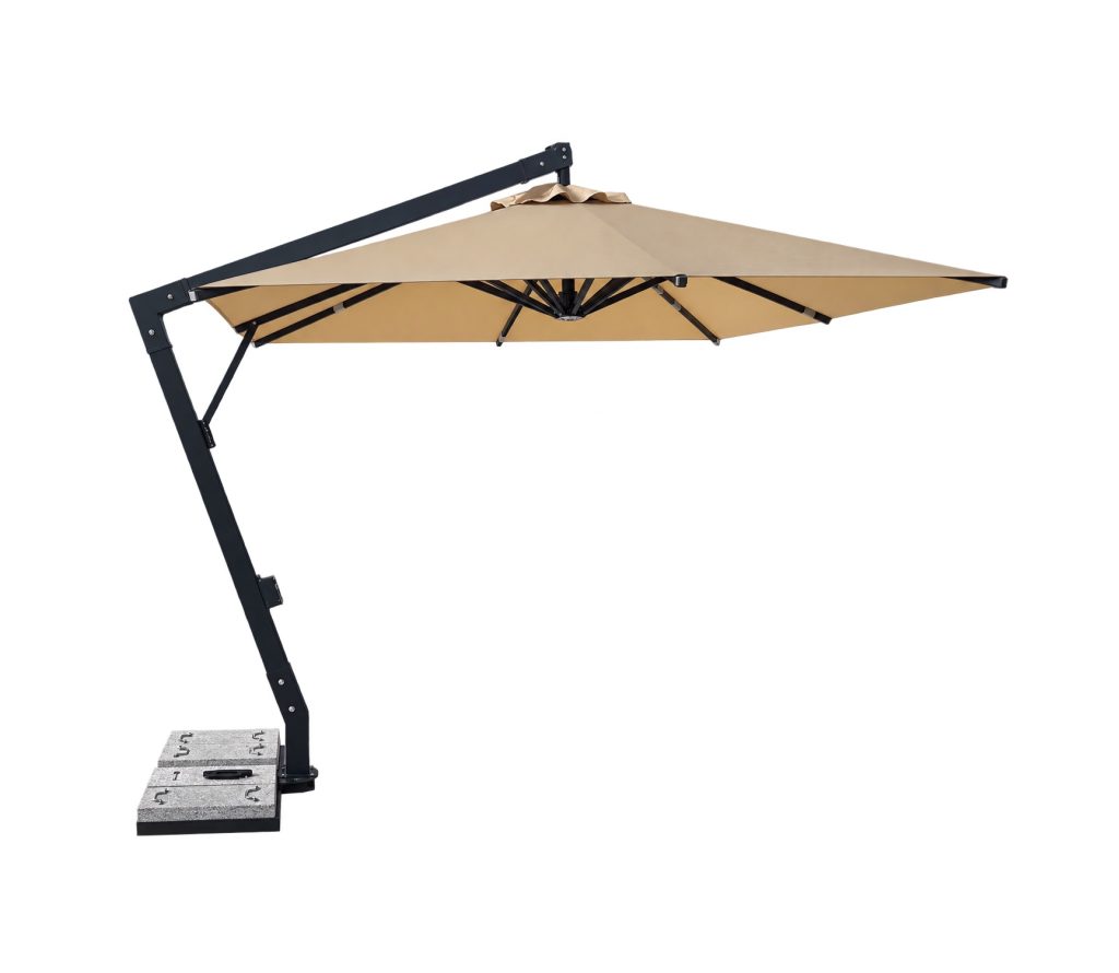 AUREVIA aluminium cantilever parasol for patio, poolside and outdoor shade