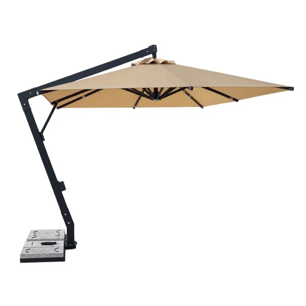 AUREVIA aluminium cantilever parasol for patio, poolside and outdoor shade