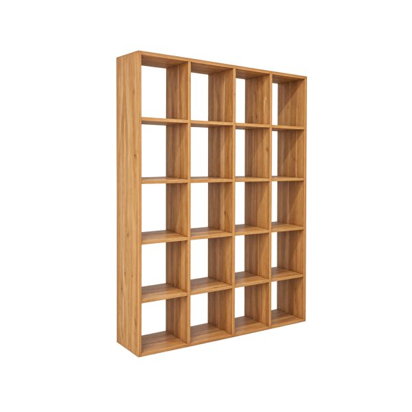 Conway four column teak bookshelf by Perfect Fusion
