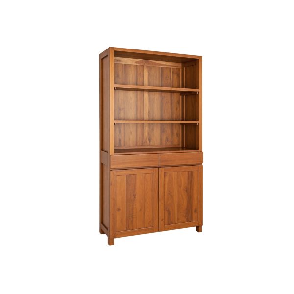 Wooden library cabinet with natural timber grain Selangor