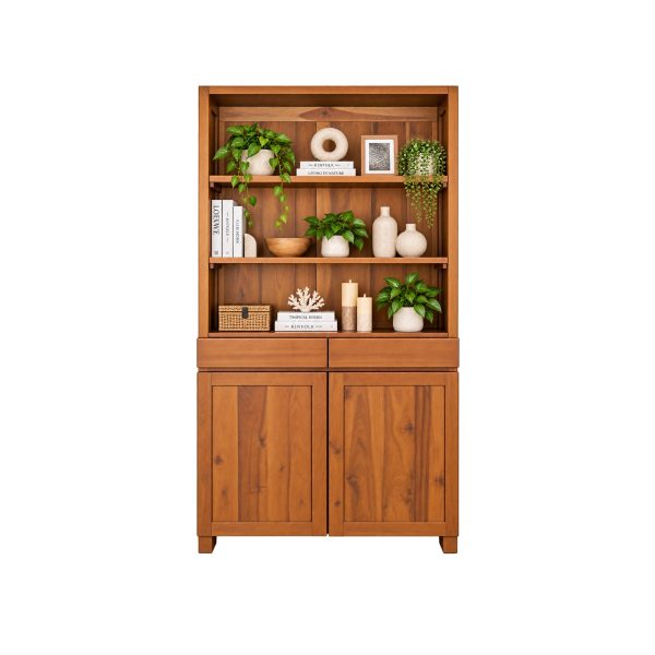 Teak library furniture styled for an elegant Johor interior